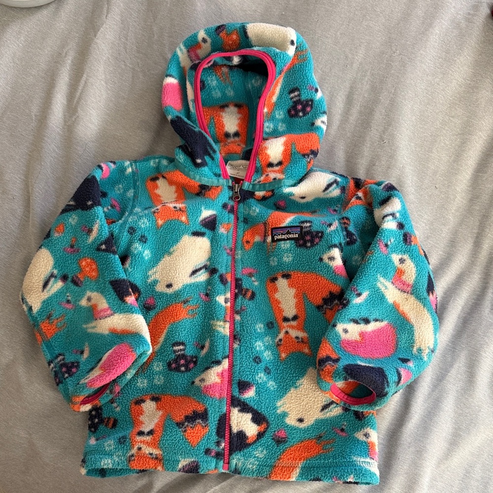 Patagonia Kids' Multicolor Baby Synchilla Animal Fleece Hoodie